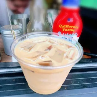 Cafe de Olla $6. From pop up Hi NRG (operating out of High Treason window). Pop up runs Thurs-Sun.