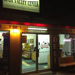 the entrance to the high valley center