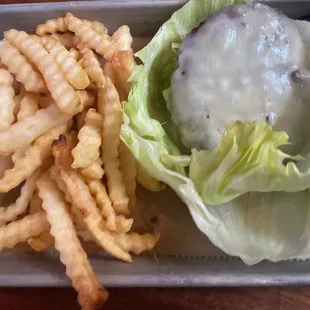 Kids cheeseburger w/o bun
