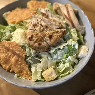 Caesar salad with chicken