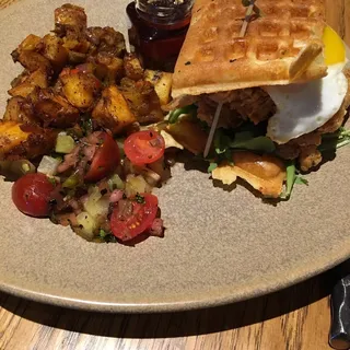 Red Velvet Chicken Waffle
