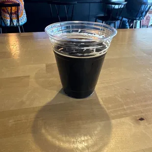 Quadruple Chocolate Imperial Stout in a plastic cup :(