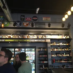 A massive wall of brews galore at Higher Gravity. And this is just the beginning of the goodness here!