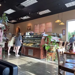 customers in the background