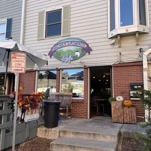 Outside front entrance