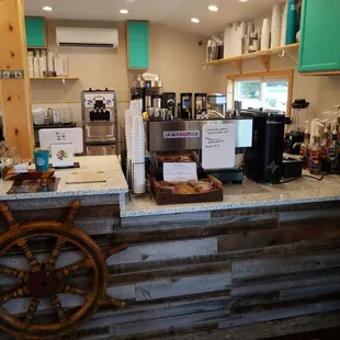 the counter area