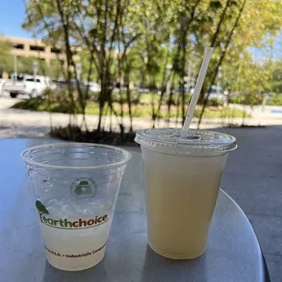 lavender lemonade which was strong (for me) but they have a water station with green choice compostable cups so I could water it down.