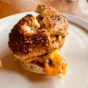 Bagel, Egg, Cheese and Bacon.