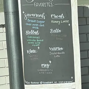 Barista Favorites