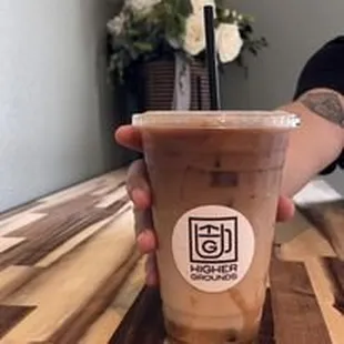 Caramel Macchiato served up by the staff