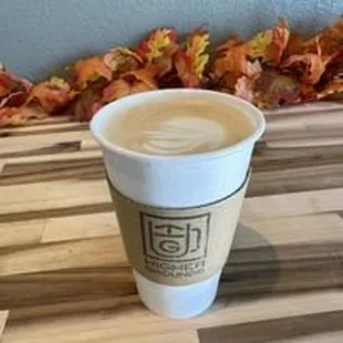 Hot Latte during Fall