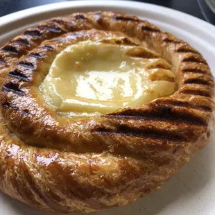 Toasted cheese danish, one of many delicious daily pastries.