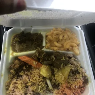 a tray of food