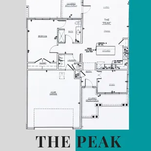 The Peak has one bed, one bath, and a study!