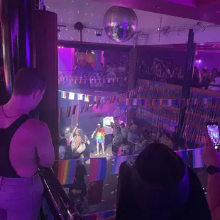 a crowd of people at a nightclub