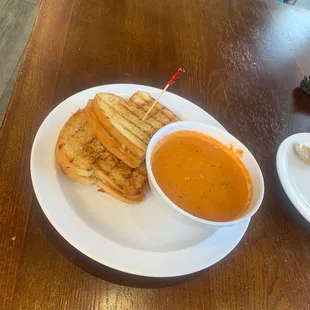 Grilled Cheese - Full tomatoe Soup of the Day - Bowl