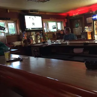 a man sitting at the bar