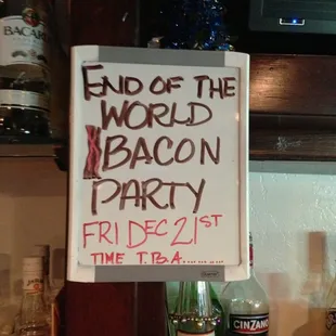 Must be party location for bacon lovers from all over the world!