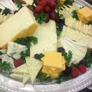 Cheese platter served at a banquet.