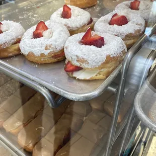 Buttercream strawberry donut