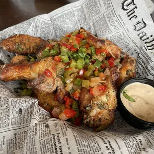 bbq wings, bbq chicken, chicken wings and fried chicken, fried chicken wings, food, chicken wings, chicken, poultry, fried chicken