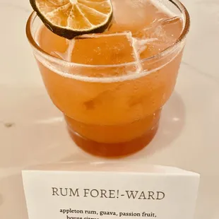 Craft Cocktail: Rum Fore!-Ward