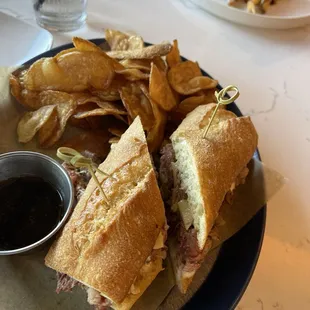 French dip with house fries