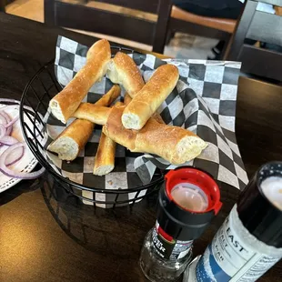 Breadsticks (already half gone!)