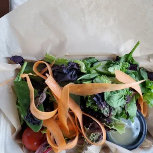 Nice size side salad.