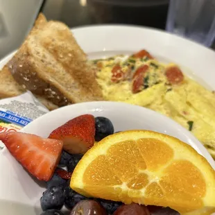 Oven-Roasted Tomato and and Basil Omelet