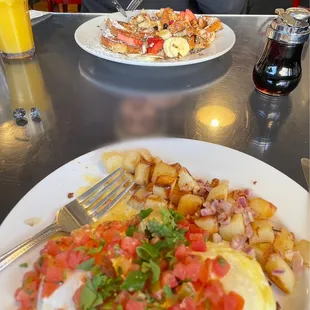 Baja Benedict French Toast Skillet Potatoes