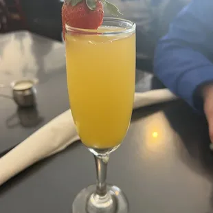 Mimosa before my meal!