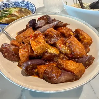 Fish-Flavored Eggplant Tofu