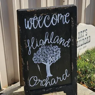 Sign at the entrance