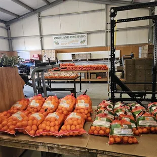 The bags of Mandarin oranges!