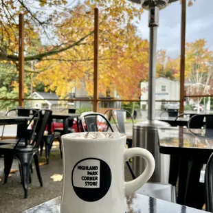 Patio on a Fall day