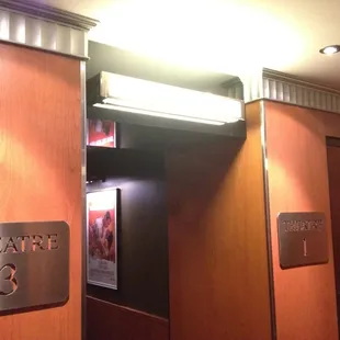 Smaller theaters are 1 &amp; 3