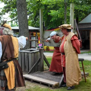 Looks like the Good Wife may recieve a lashing or spanking.  That will teach her to flitter about to freely.