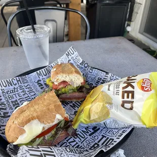 Hot Italian Sandwich.  Delicious