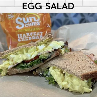 an egg salad sandwich