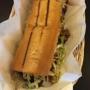 Steak pepper &amp; onion sub!!!  :)