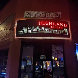 Front of Highland Taven