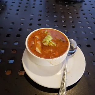 Chicken tortilla soup very filling and Hearty.