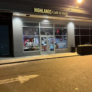 the outside of the building