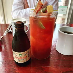 Bloody Mary with a beer chaser