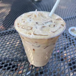 Iced chai tea latte