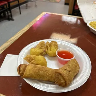 a plate of fried food