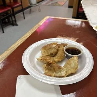a plate of food on a table