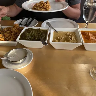 Chicken Biryani, Chicken Au Spinach, Chicken Pasanda, Chicken Tikka Masala