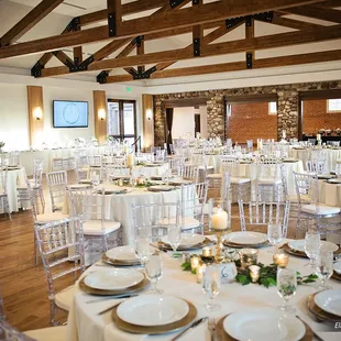 Reception setup in the Great Hall